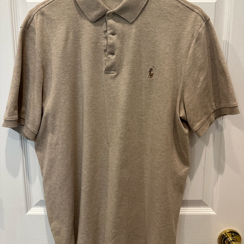 Polo by Ralph Lauren Men’s Short Sleeve Polo - Beige